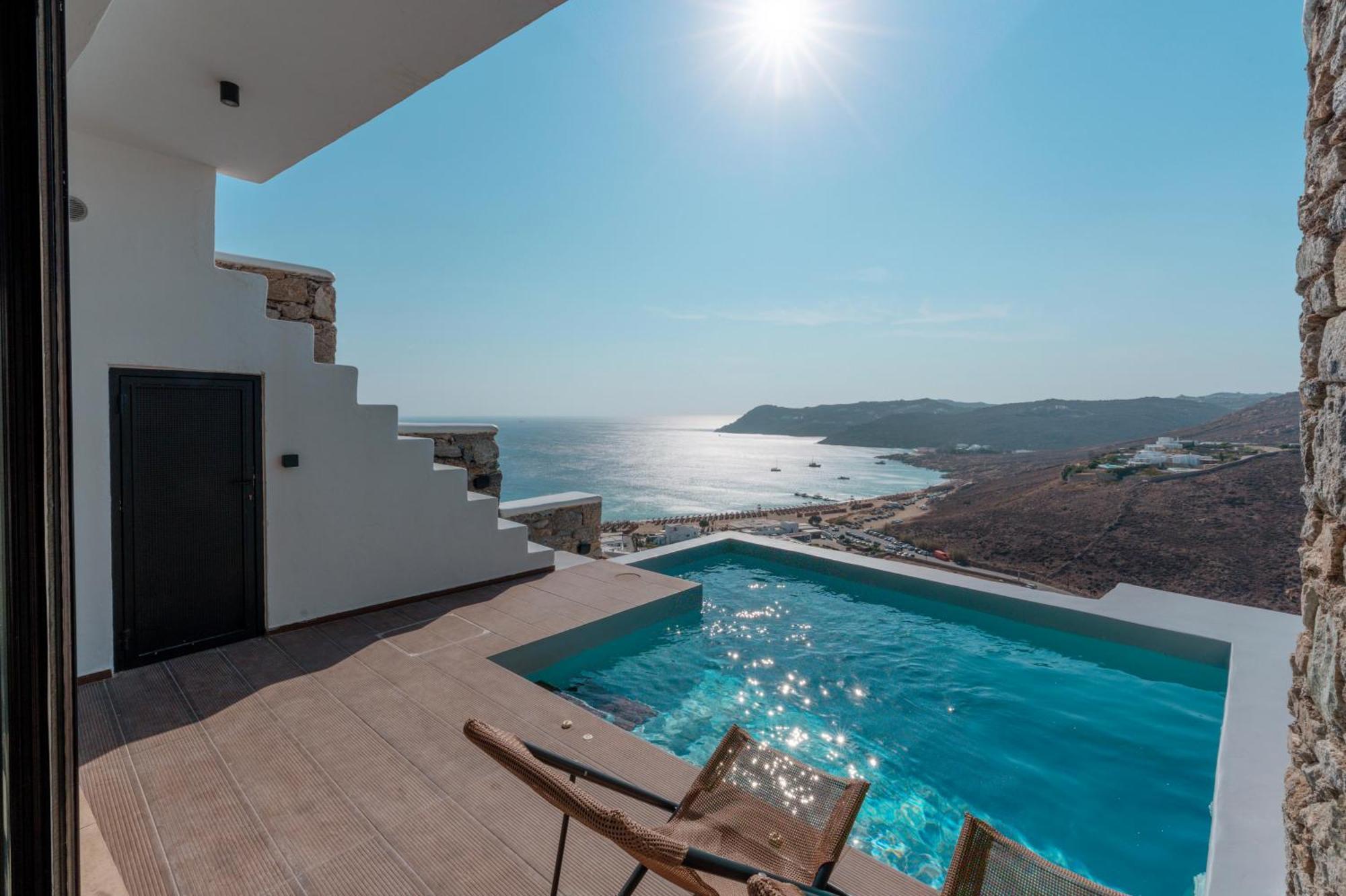 Luxury House With Private Pool At Elia Beach Mykonos Town Exteriér fotografie
