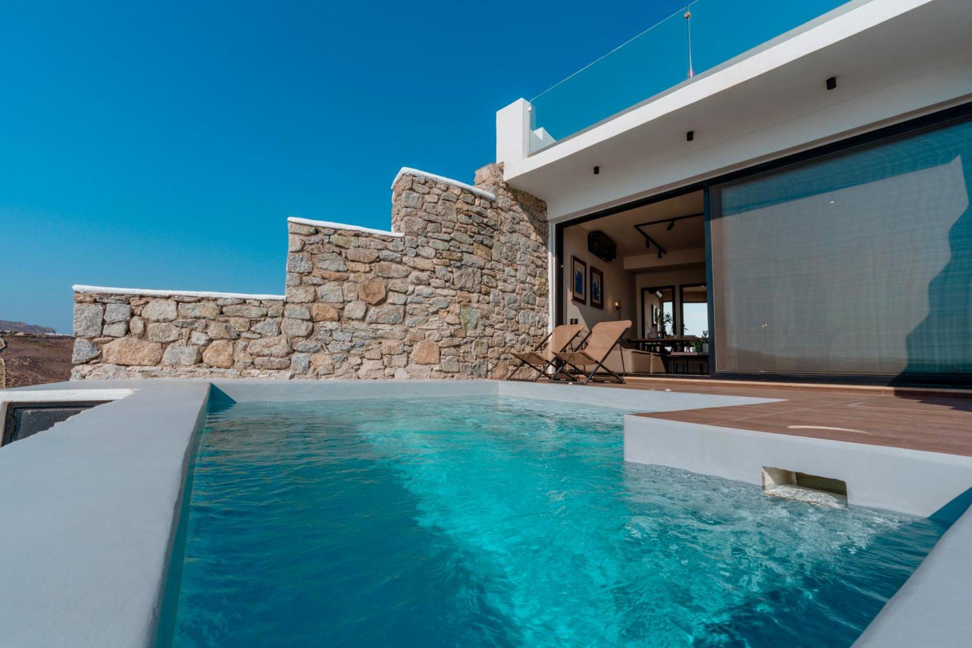 Luxury House With Private Pool At Elia Beach Mykonos Town Exteriér fotografie