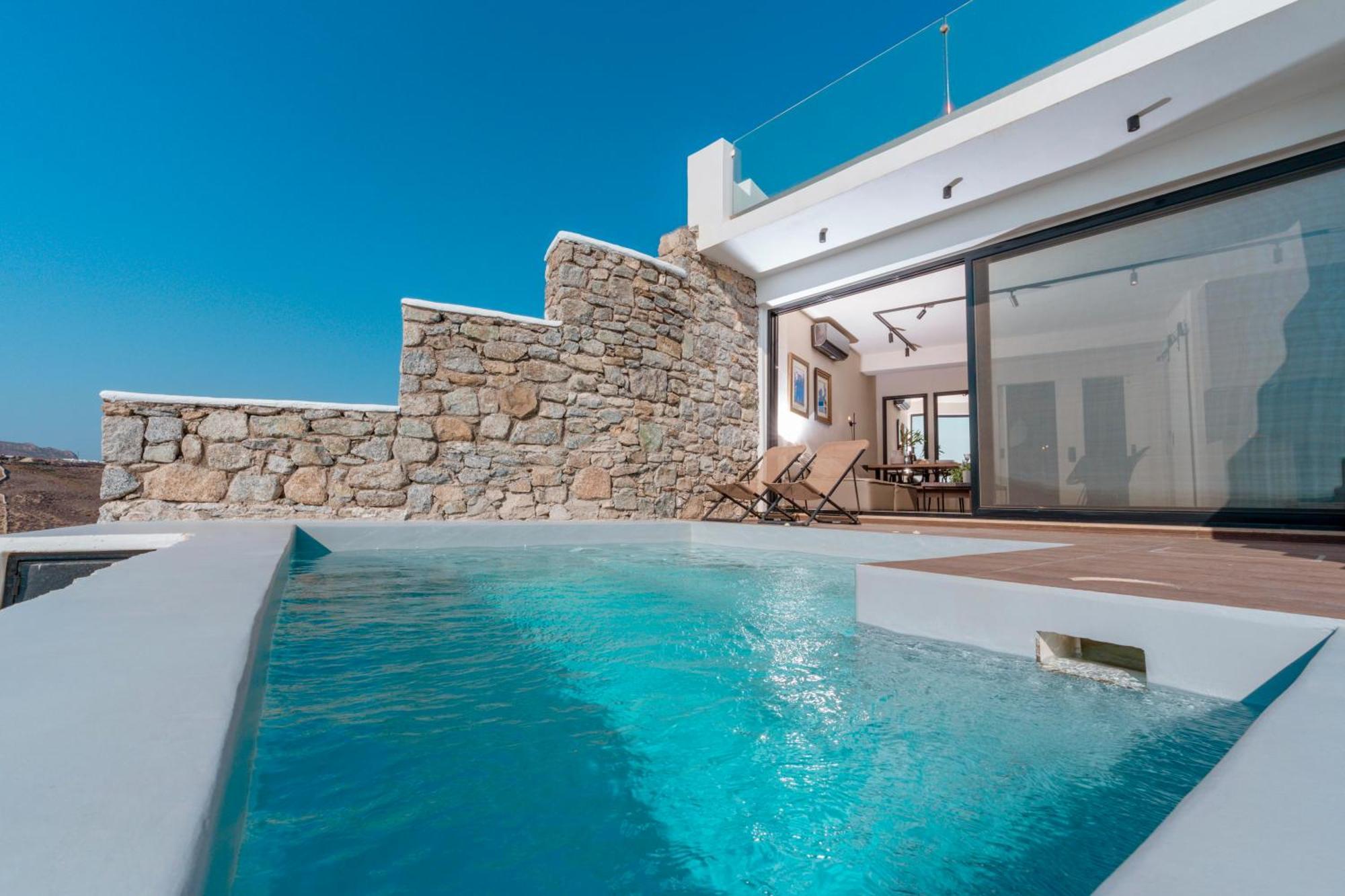 Luxury House With Private Pool At Elia Beach Mykonos Town Exteriér fotografie