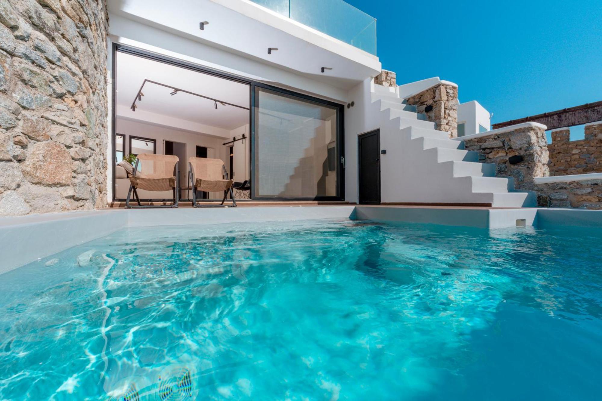 Luxury House With Private Pool At Elia Beach Mykonos Town Exteriér fotografie